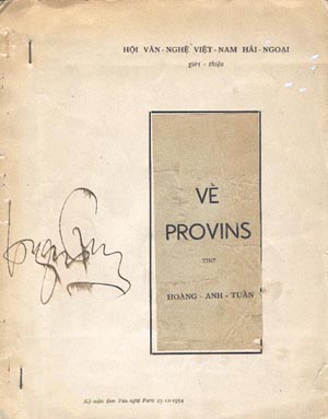 Bìa tập thơ "Về Provins"